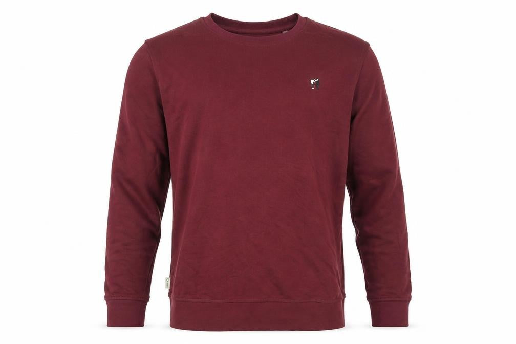 A-dam Mens Red Crew Neck Cotton Sweatshirt Size L