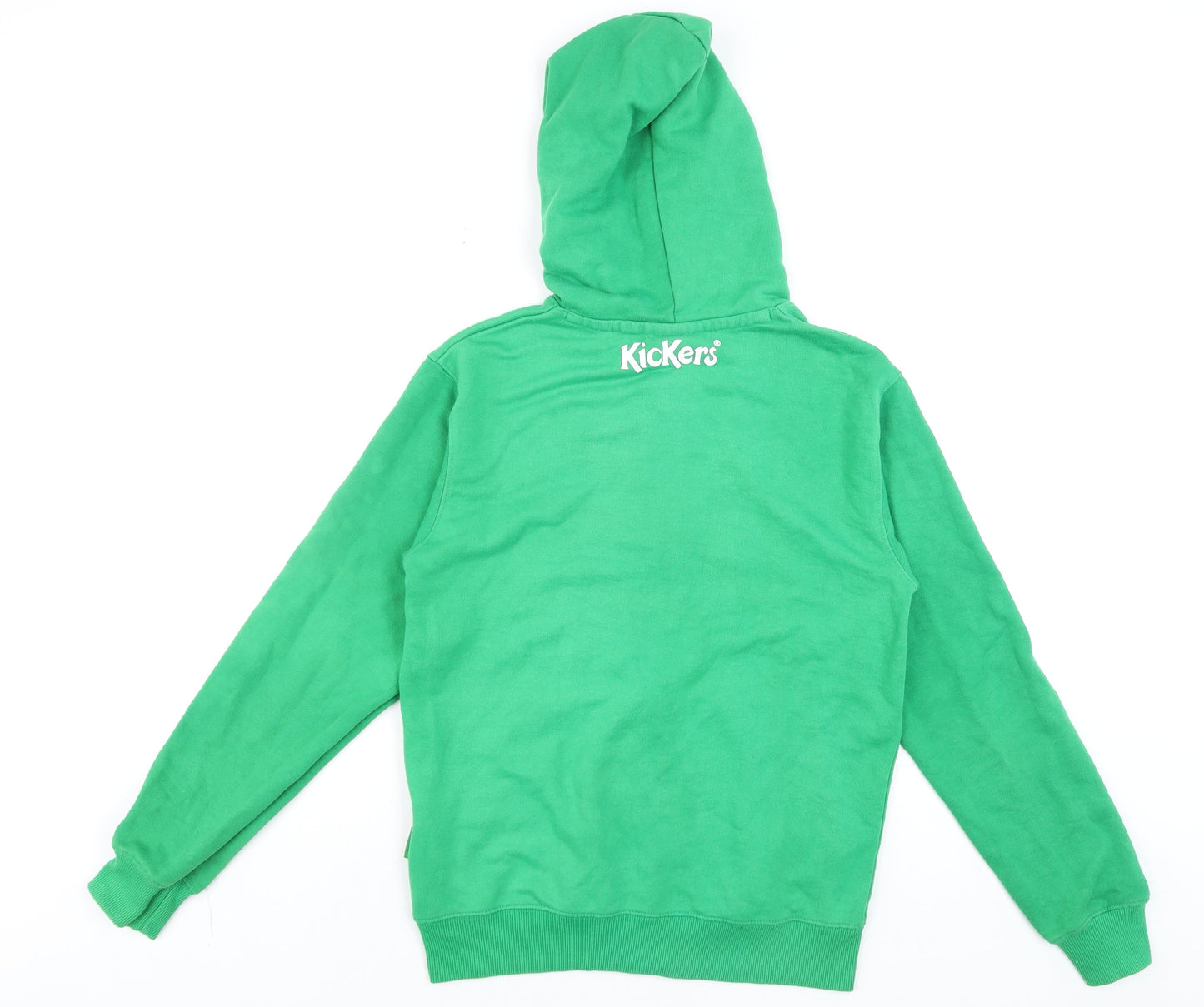 Kickers Men's Green Full Zip Hoodie Size M Logo Hooded Sweatshirt