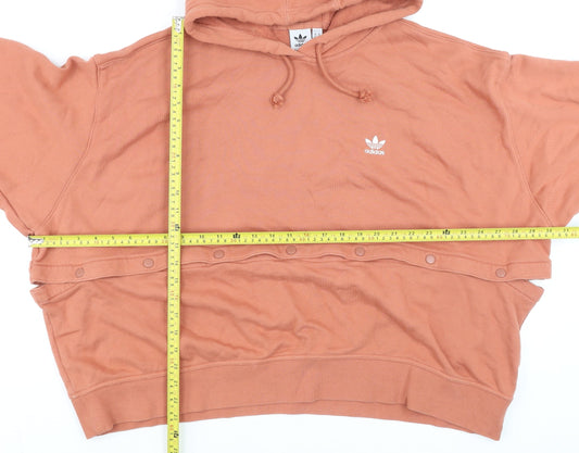 Adidas Men's Brown Hoodie 1X Pullover Cotton Hooded Sweatshirt