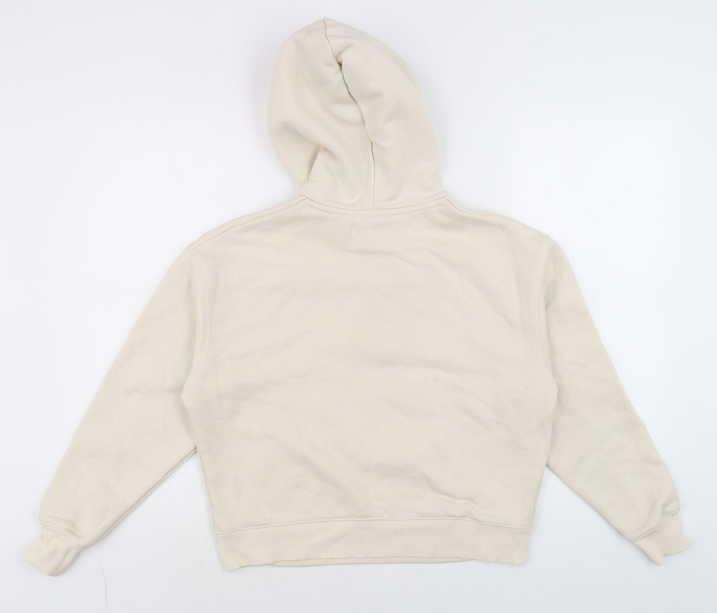 Calvin Klein Jeans Mens Beige XS Pullover Hoodie Logo Fleece