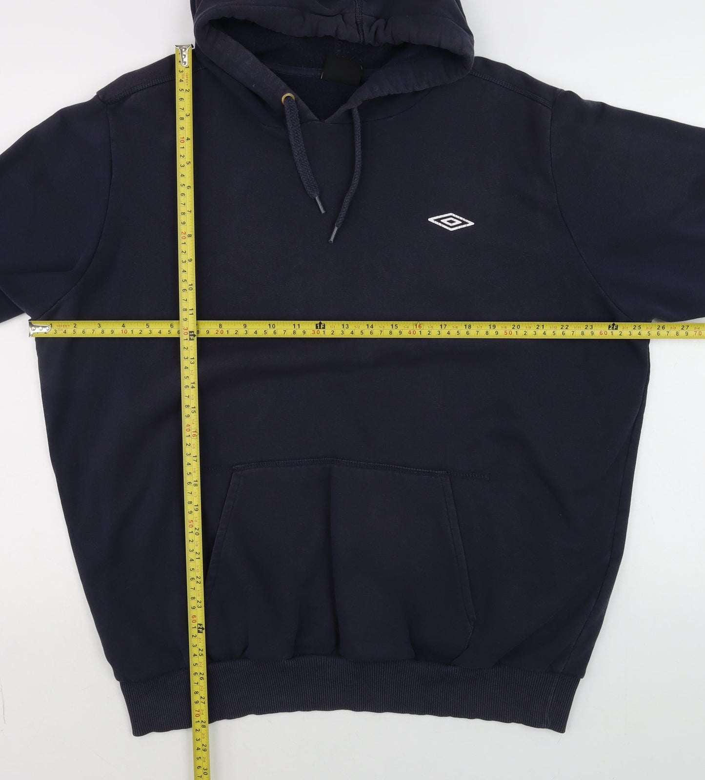 Umbro Men's Blue Pullover Hoodie XL Sports Fleece Sweatshirt