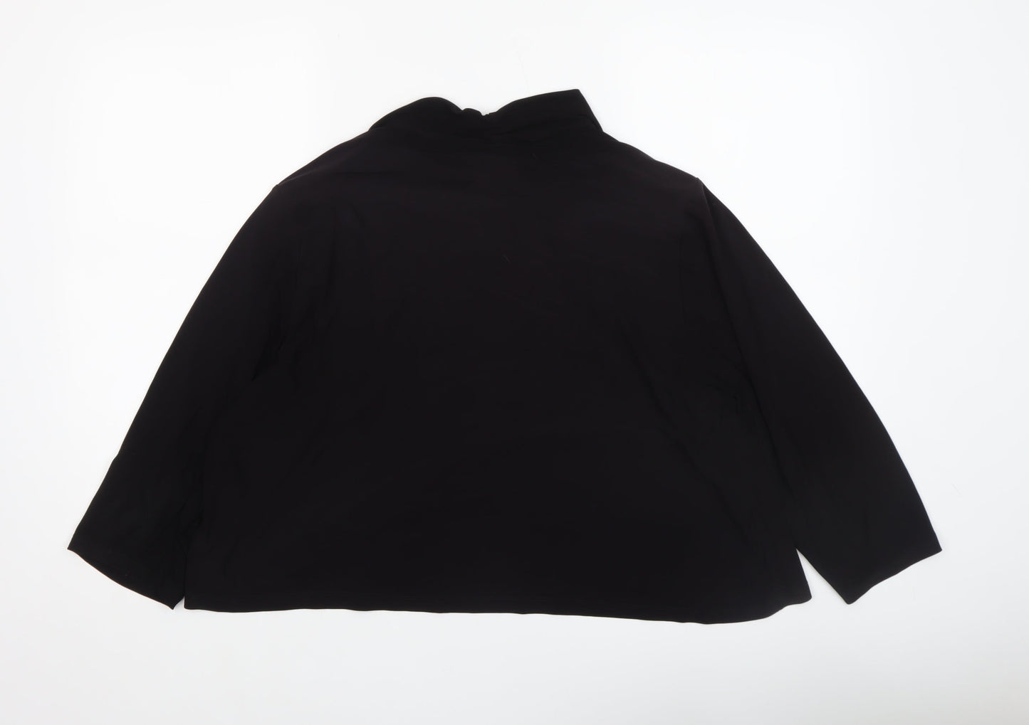 Ann Harvey Women's Black Beaded Chiffon Jacket Size 2 Formal Evening