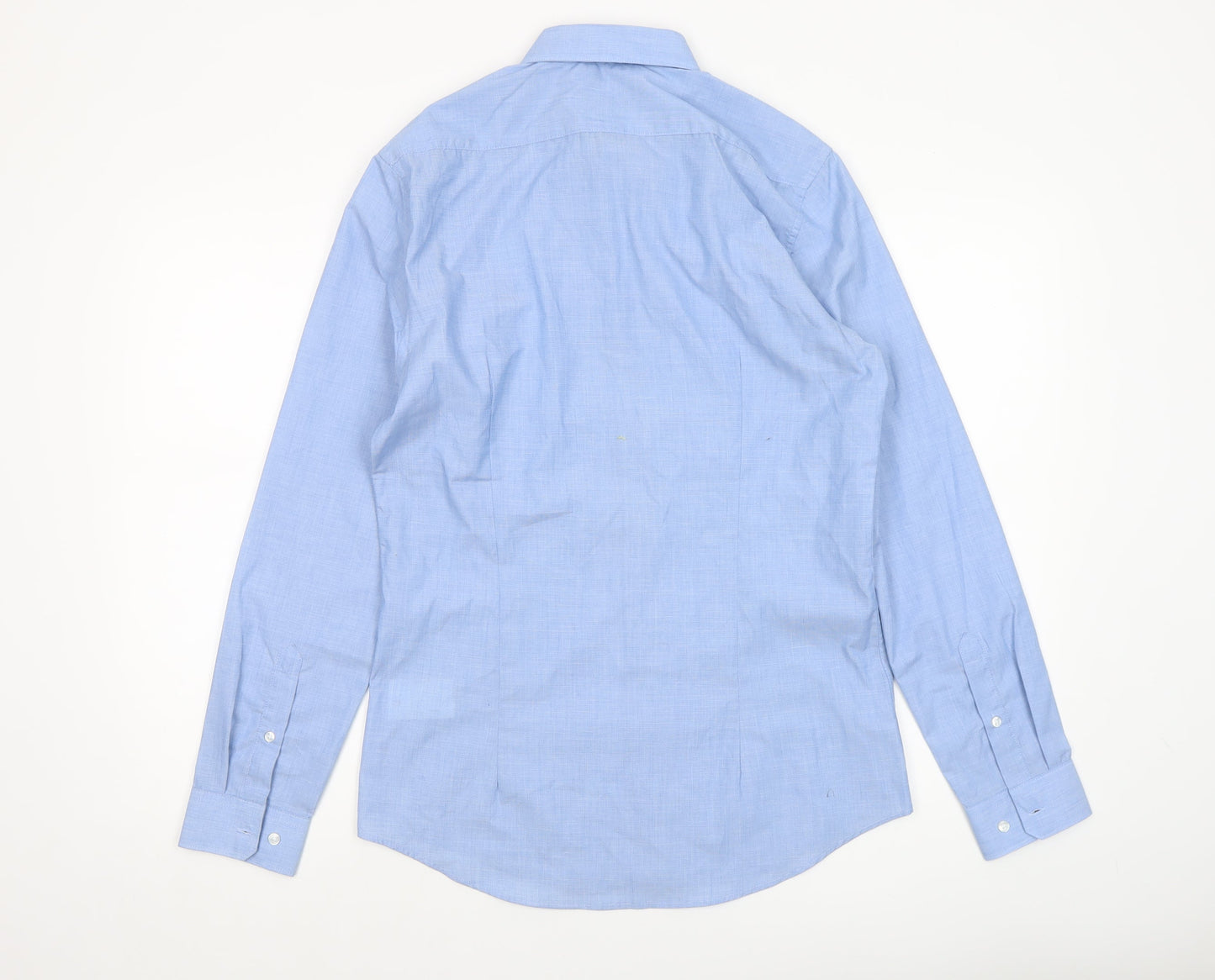H&M Men's Blue Slim Fit Easy Iron Long Sleeve Dress Shirt Size S