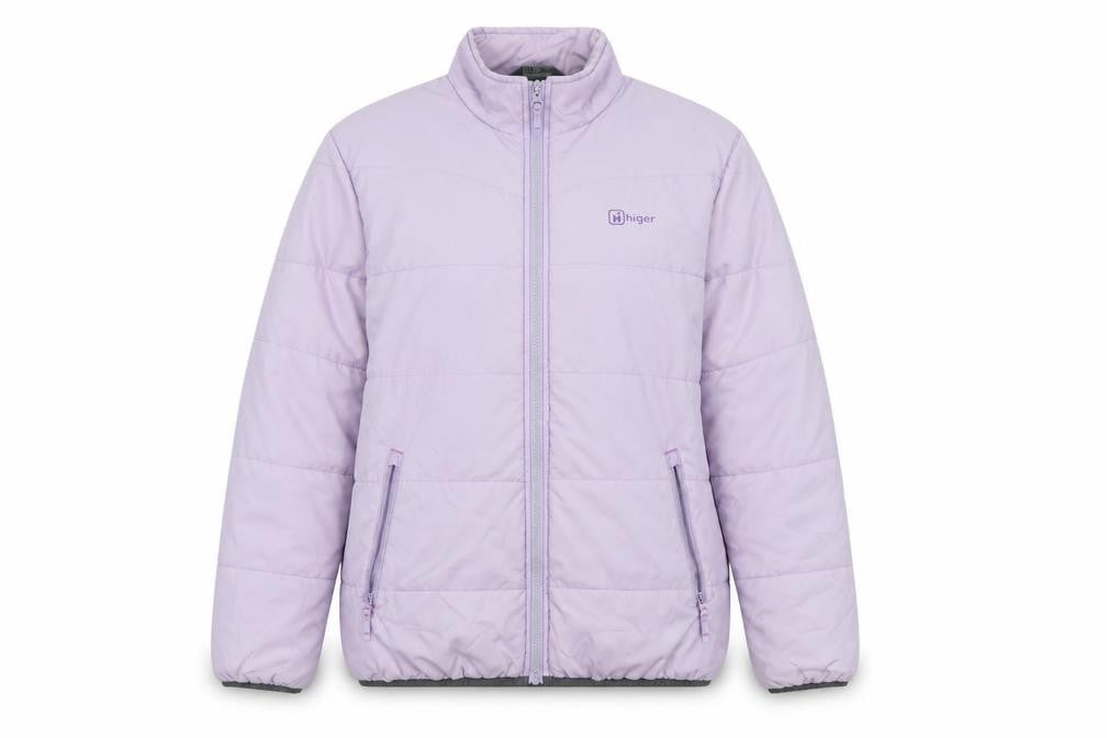 Hi Gear Women's Purple Size 12 Puffer Jacket Warm Insulated Mid-Length