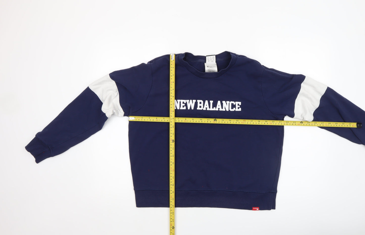 New Balance Boys Blue Crew Neck Pullover Sweatshirt Size L