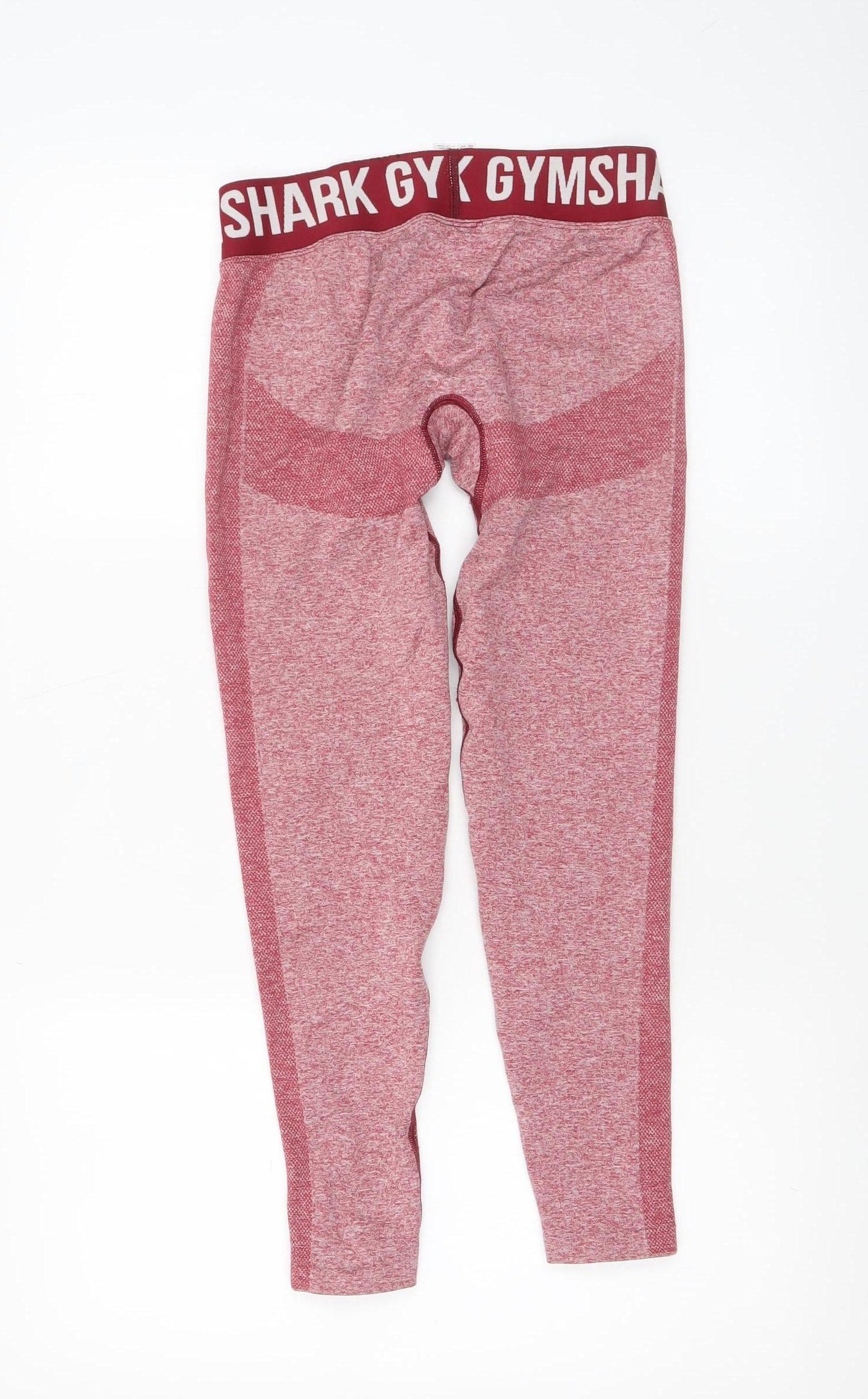 Gymshark Women Red Seamless Leggings Small Compression Activewear