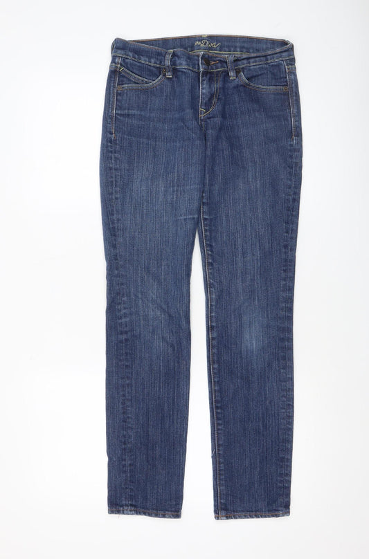 Old Navy Women's Blue Straight Regular Fit Jeans Size 4