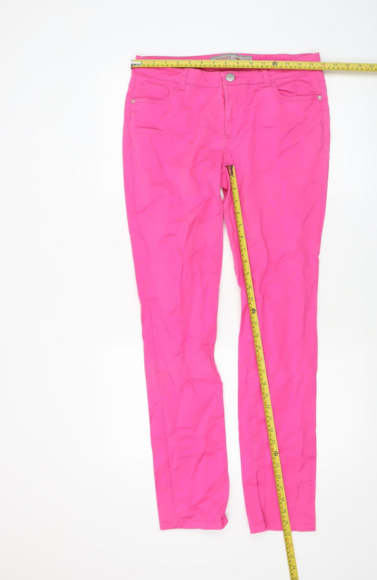 St. Bernard for Dunnes Womens Pink Skinny Cotton Trousers Size 12