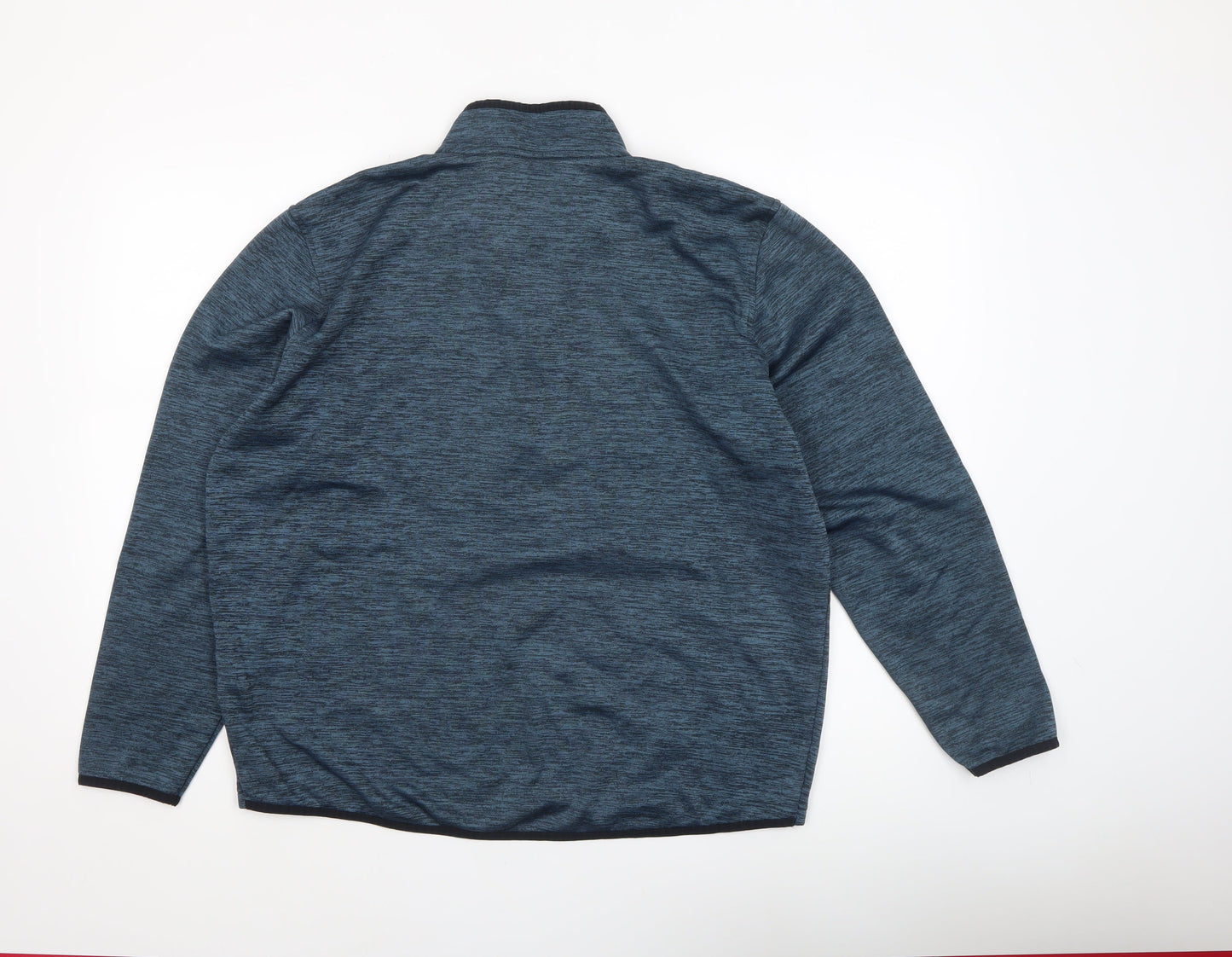 Under Armour Men's Blue 1/2 Zip Pullover Sweatshirt Size L ColdGear Fleece