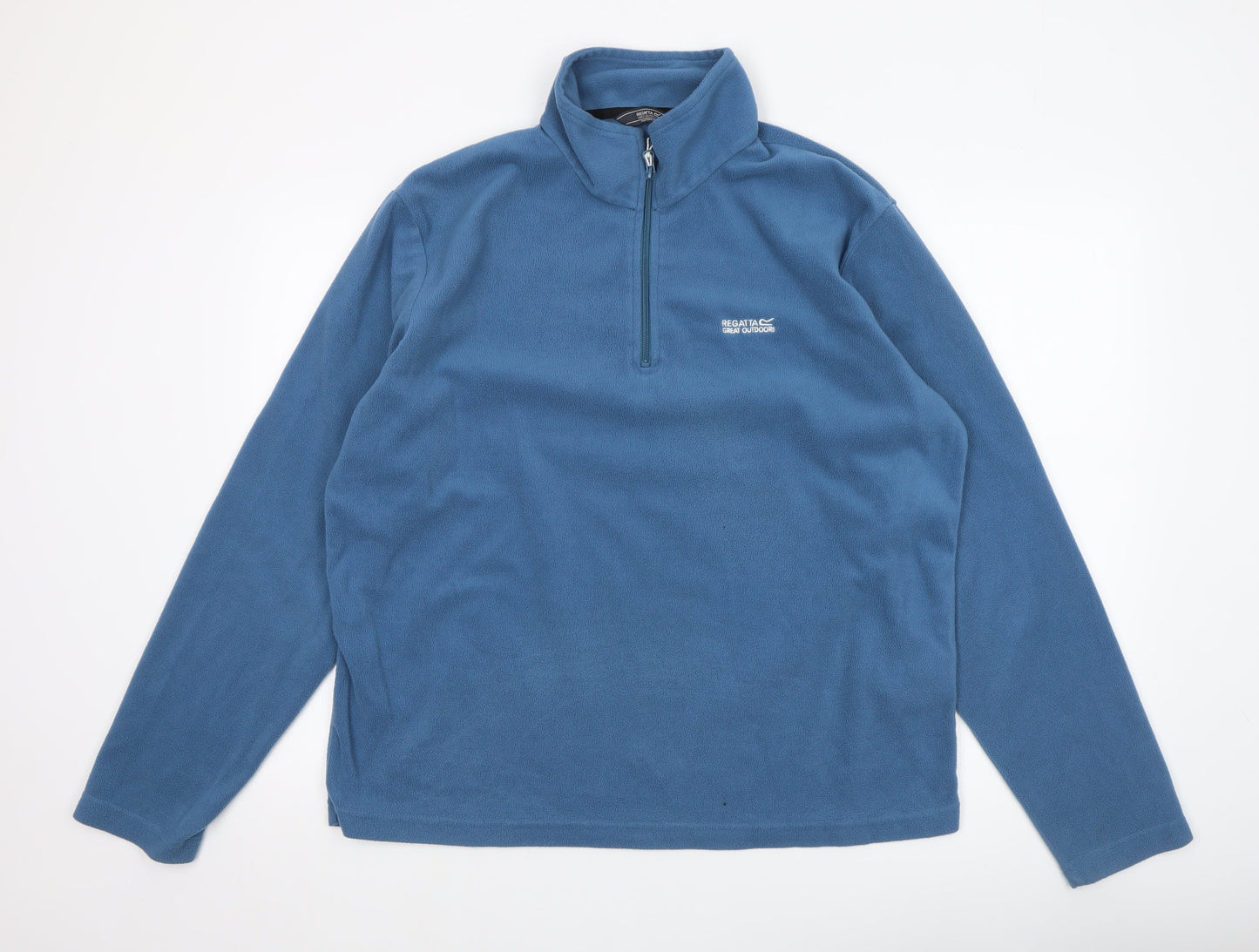 Regatta Great Outdoors Men's Blue Fleece 1/4 Zip Pullover XL