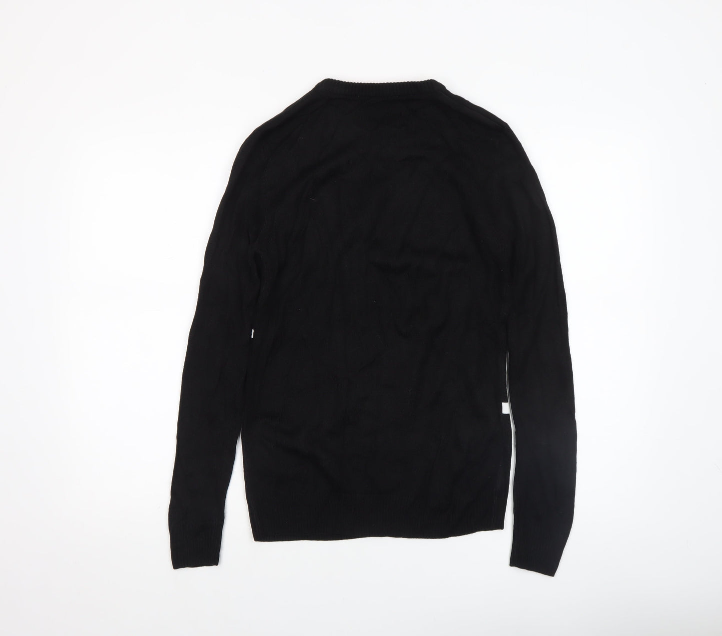 H&M Boys Black Christmas Gamer Jumper Size 13-14 Years Acrylic Knit
