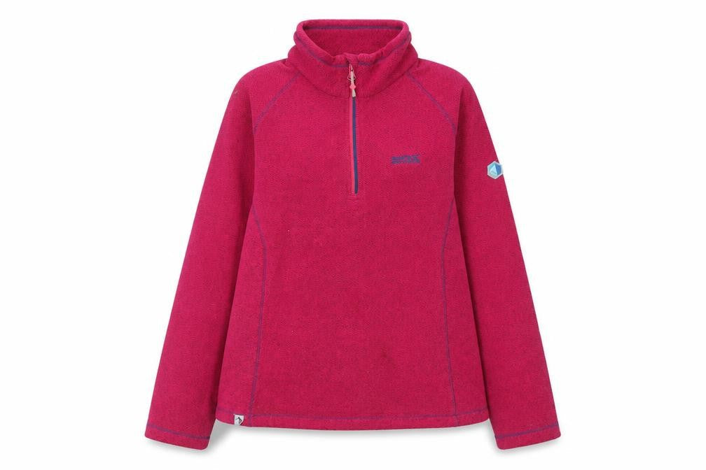 Regatta Women’s Pink 1/2 Zip Fleece Sweatshirt UK 12 Polyester Outdoor