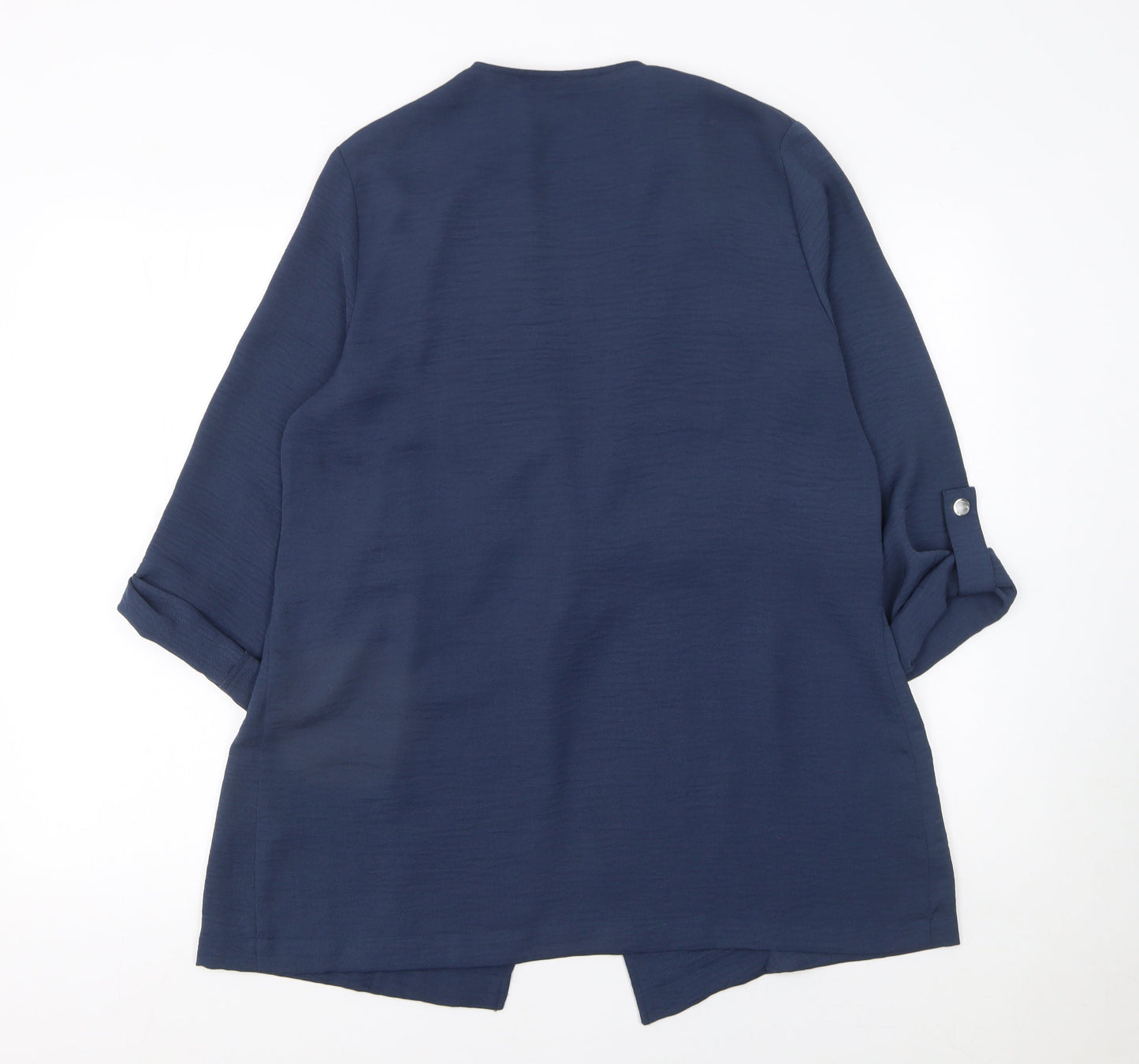 Dunnes Stores Women’s Blue Open Front Cardigan Size 12