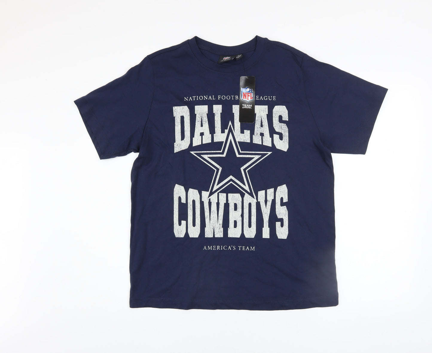 Primark Men's Blue Dallas Cowboys NFL Graphic T-Shirt Size S