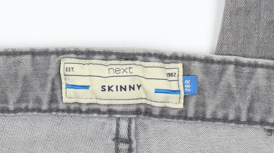 Next Men's Grey Skinny Jeans 28R Slim Fit Denim