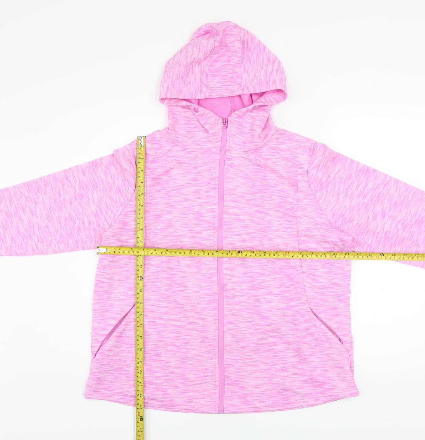 St. Bernard Women’s Pink Hooded Full Zip Active Jacket Size 16