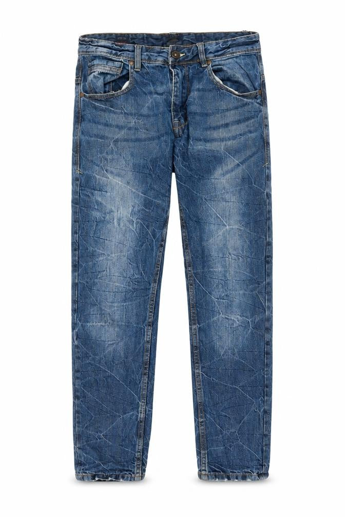 Industrialize Men's Blue Straight Fit 32S Denim Jeans