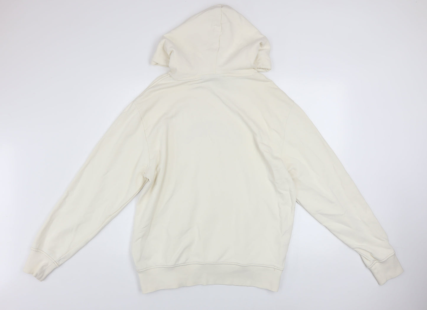 Dickies Men’s Ivory Pullover Hoodie Medium Graphic Logo Sweatshirt