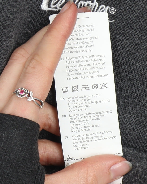 Lee Cooper Men’s Grey 2XL Full Zip Hoodie Sweatshirt