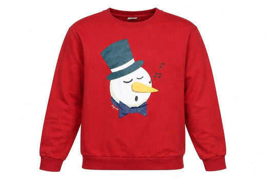 Jack & Jones Mens Red 2XL Pullover Christmas Graphic Sweatshirt