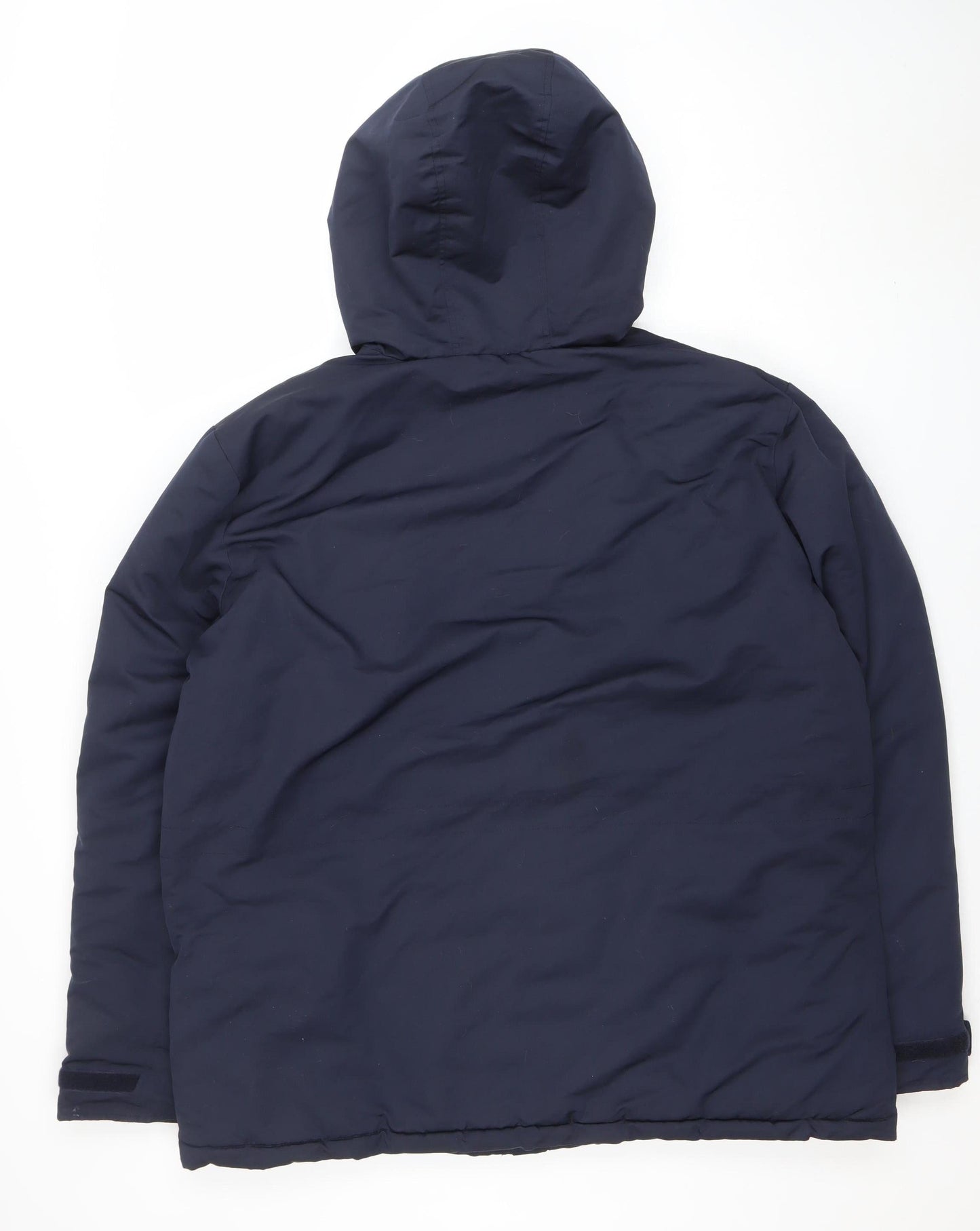 FB Sister Men's Blue 2XL Hooded Lined Parka Jacket