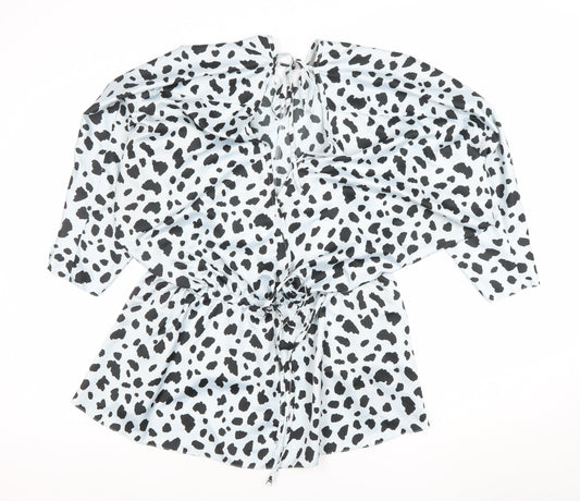 ASOS Women’s White Animal Print Tunic Blouse Size 18