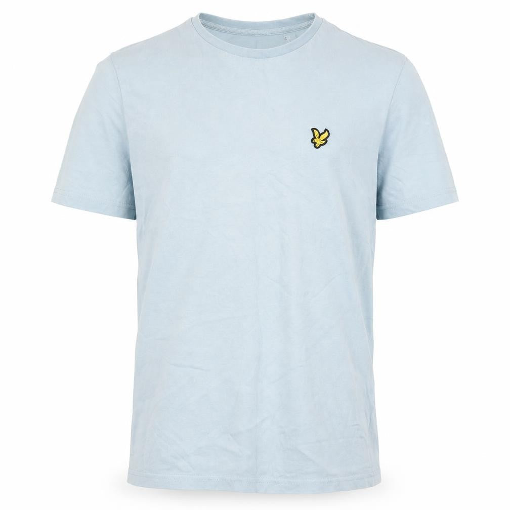 Lyle & Scott Organic Blue Cotton Men's M Crew Neck Short Sleeve T-Shirt