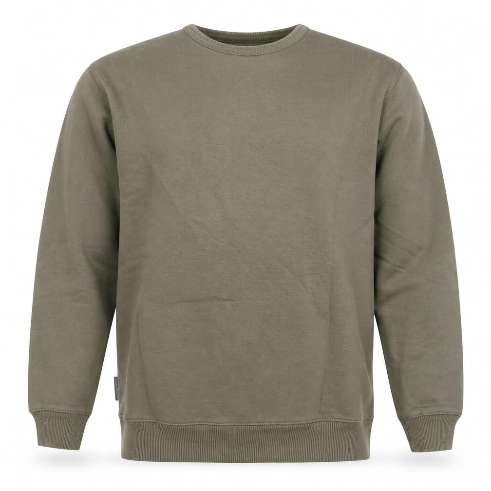 Front view of French Connection Men’s Green Crew Neck Sweatshirt, size M