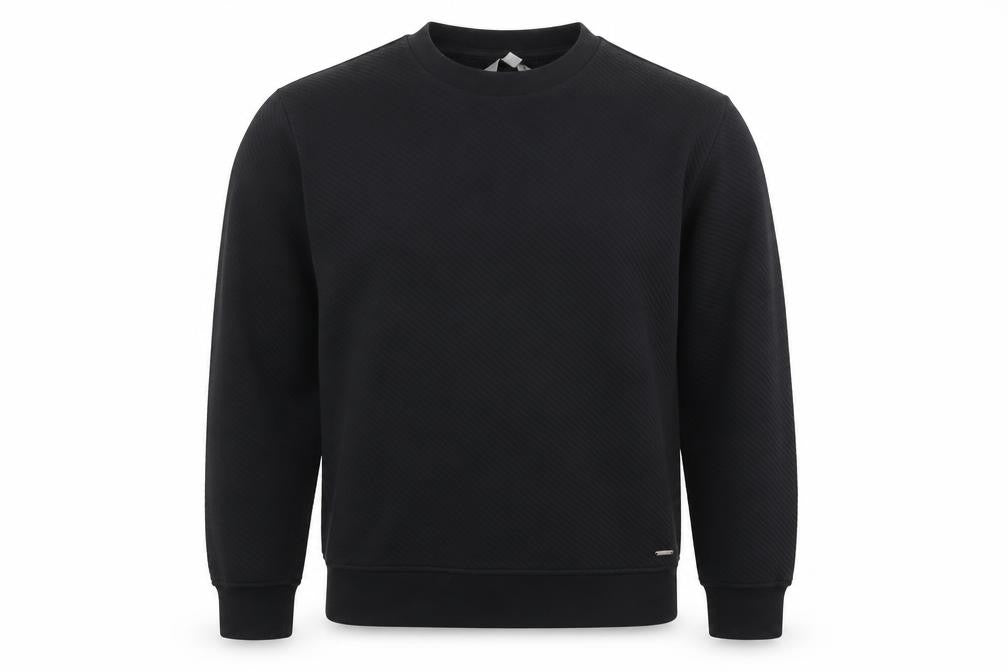 Marks and Spencer Mens Black Medium Crew Neck Pullover Sweatshirt