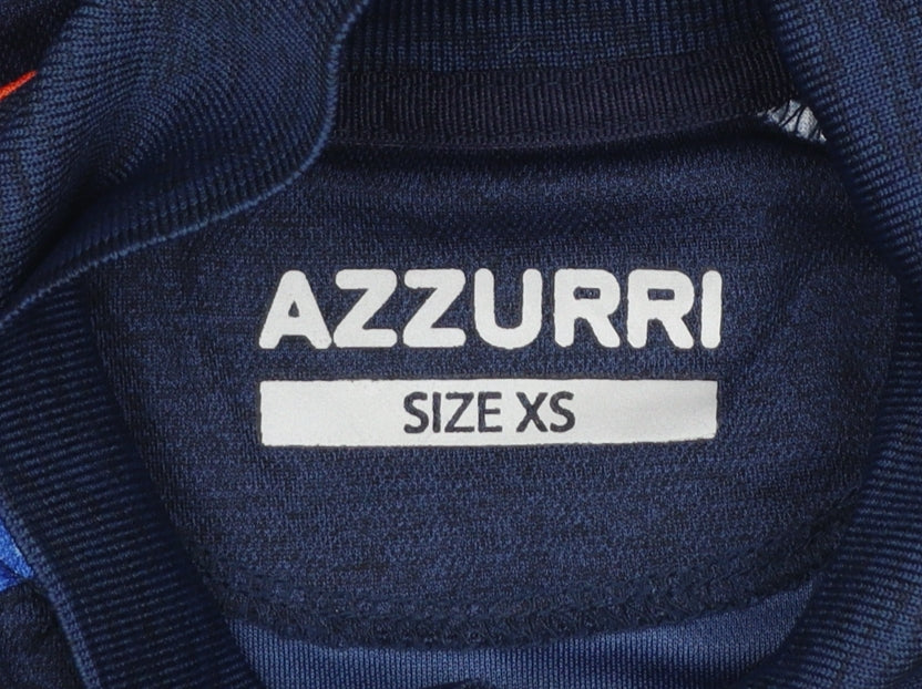 Azzurri Mens Blue XS Polo Shirt Coach GAA Cúl Camps Sports Top