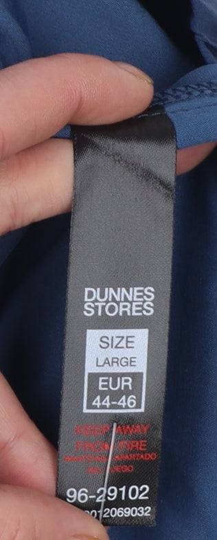 Dunnes Stores Womens Blue Camouflage Athletic Shorts Size 16