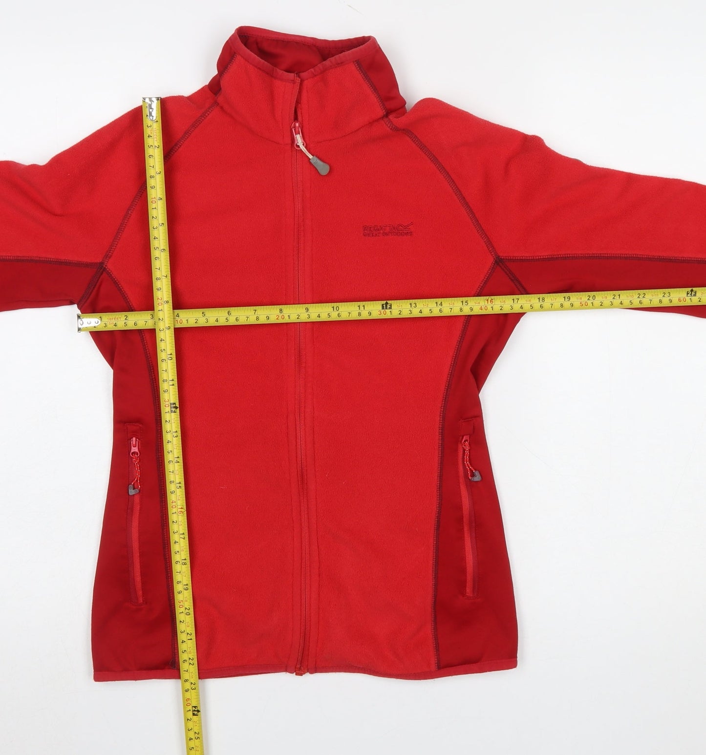 Regatta Women's Red Fleece Full Zip Outdoor Jacket Size 8