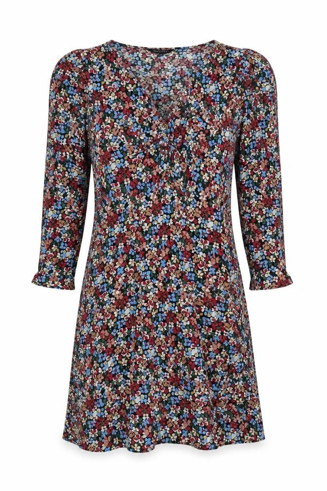 Peacocks Women’s Multicoloured Floral A-Line Dress Size 12