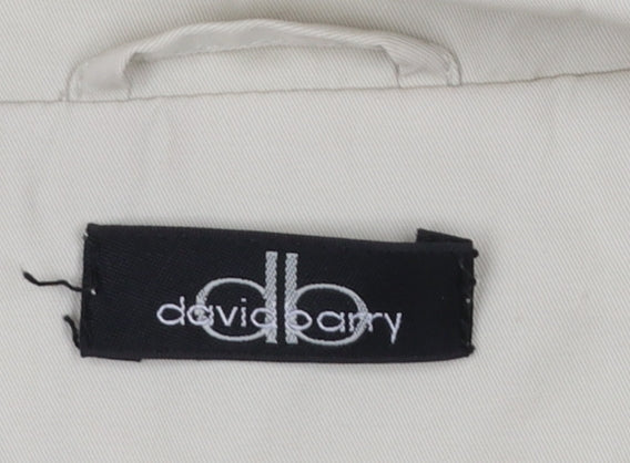 David Barry Women’s Beige Mid-Length Rain Coat Size 16