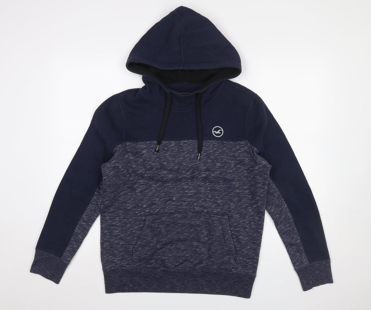 Hollister Men's Blue Pullover Hoodie XS Fleece Cotton Blend