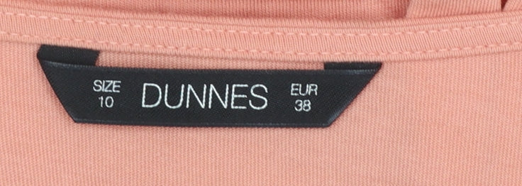 Dunnes Women’s Pink Crochet Bell Sleeve Tunic T-Shirt Size 10
