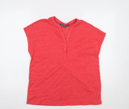 Jessica Graaf Women's Red Basic V-Neck Jersey T-Shirt Size S