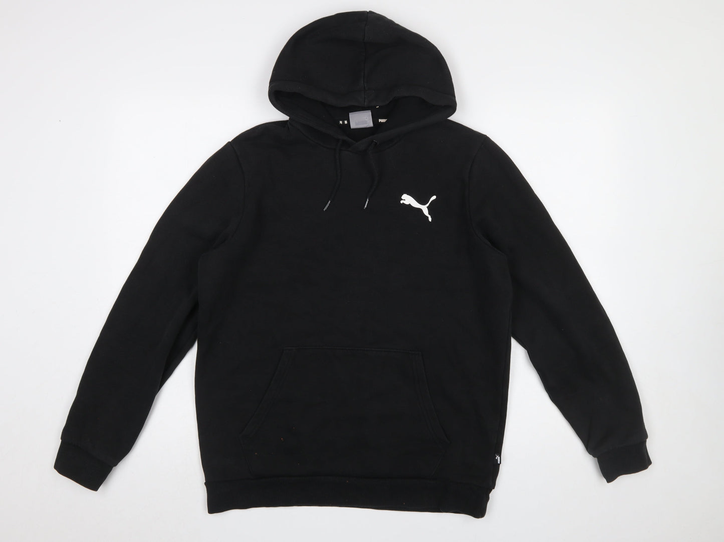 Puma Men's Black Pullover Hoodie Medium Regular Fit Sportswear