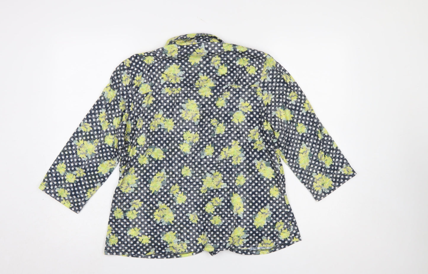 Gerard Women's Multicoloured Floral Polka Dot Button-Up Shirt Size 14