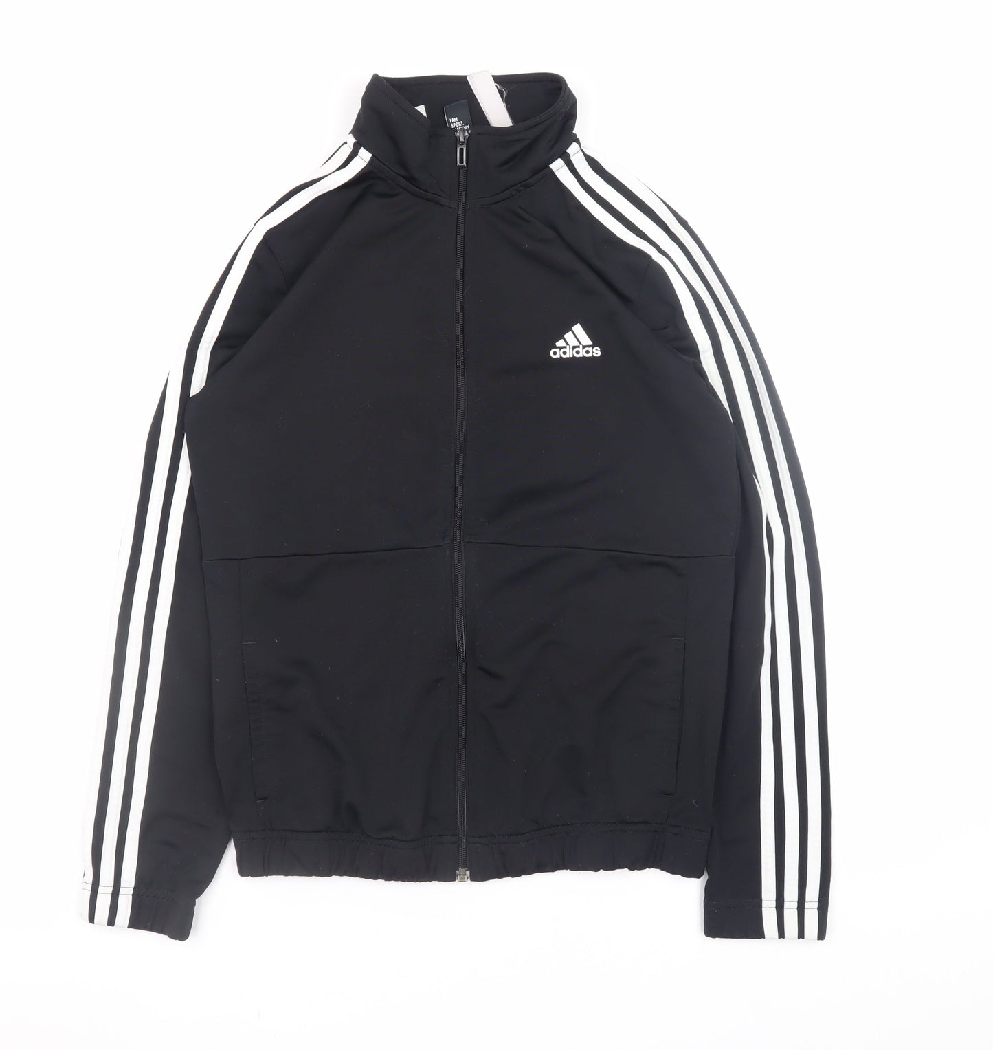 Adidas Boys Black 14 Years Track Jacket Full Zip Sportswear