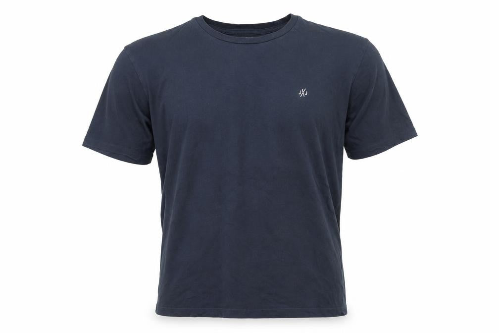Jack & Jones Men’s Blue Cotton Crew Neck Short Sleeve T-Shirt Size L