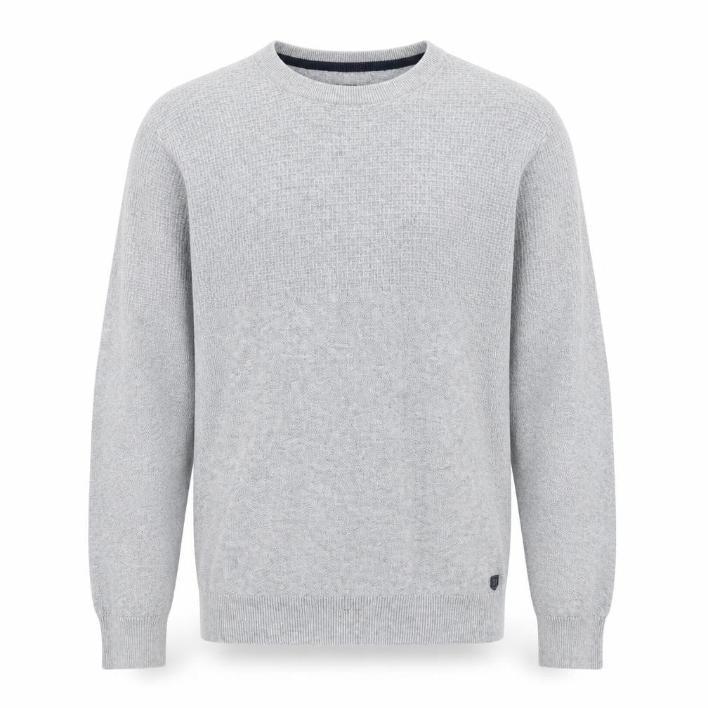 Jack & Jones Men's Grey Knit Crew Neck Jumper Size M Regular Fit