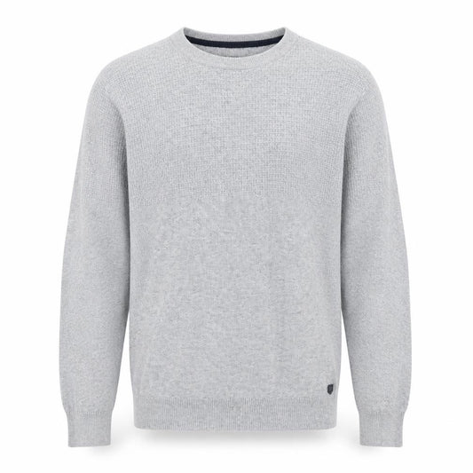 Jack & Jones Men's Grey Knit Crew Neck Jumper Size M Regular Fit
