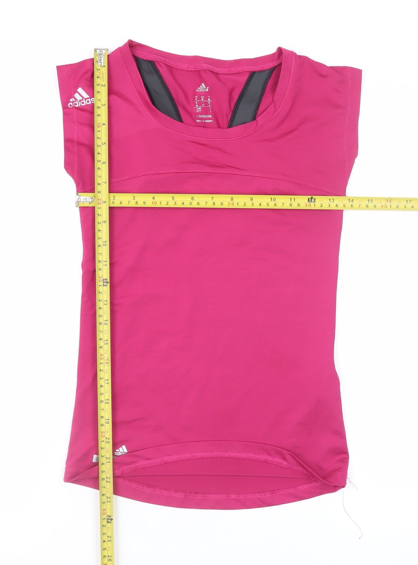 Adidas Women Pink Climalite Sleeveless Athletic T-Shirt Size M