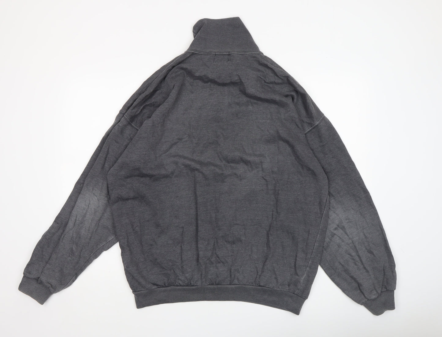 Wind Sportswear Men's Grey Roll Neck Fleece Sweatshirt XL Pullover