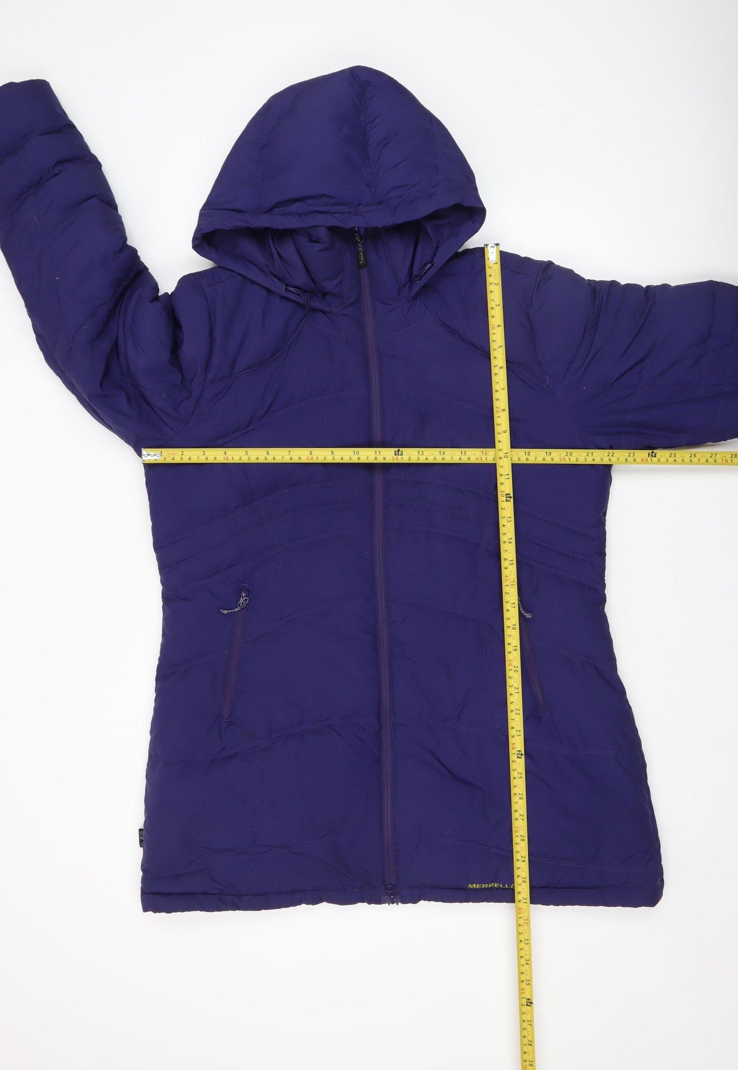 Merrell Women's Purple XL Hooded Puffer Jacket Coat Lined Winter Warm