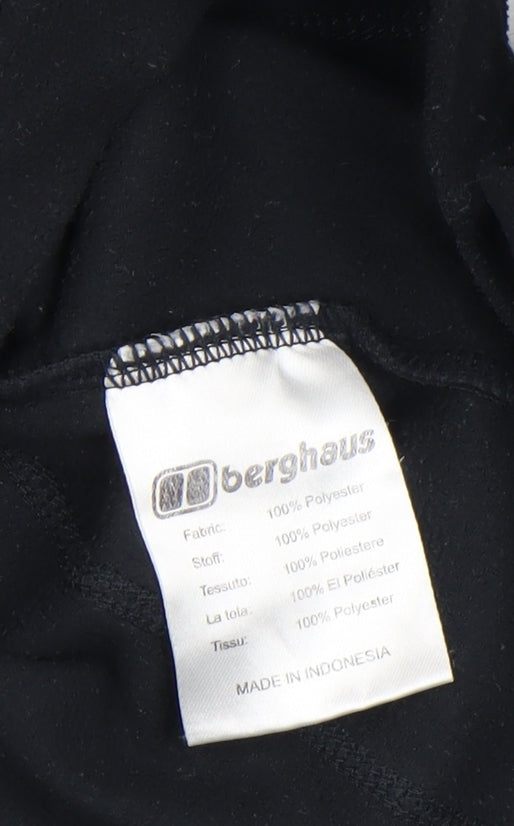 Berghaus Women's Black 1/2 Zip Fleece Pullover Hoodie Size 10