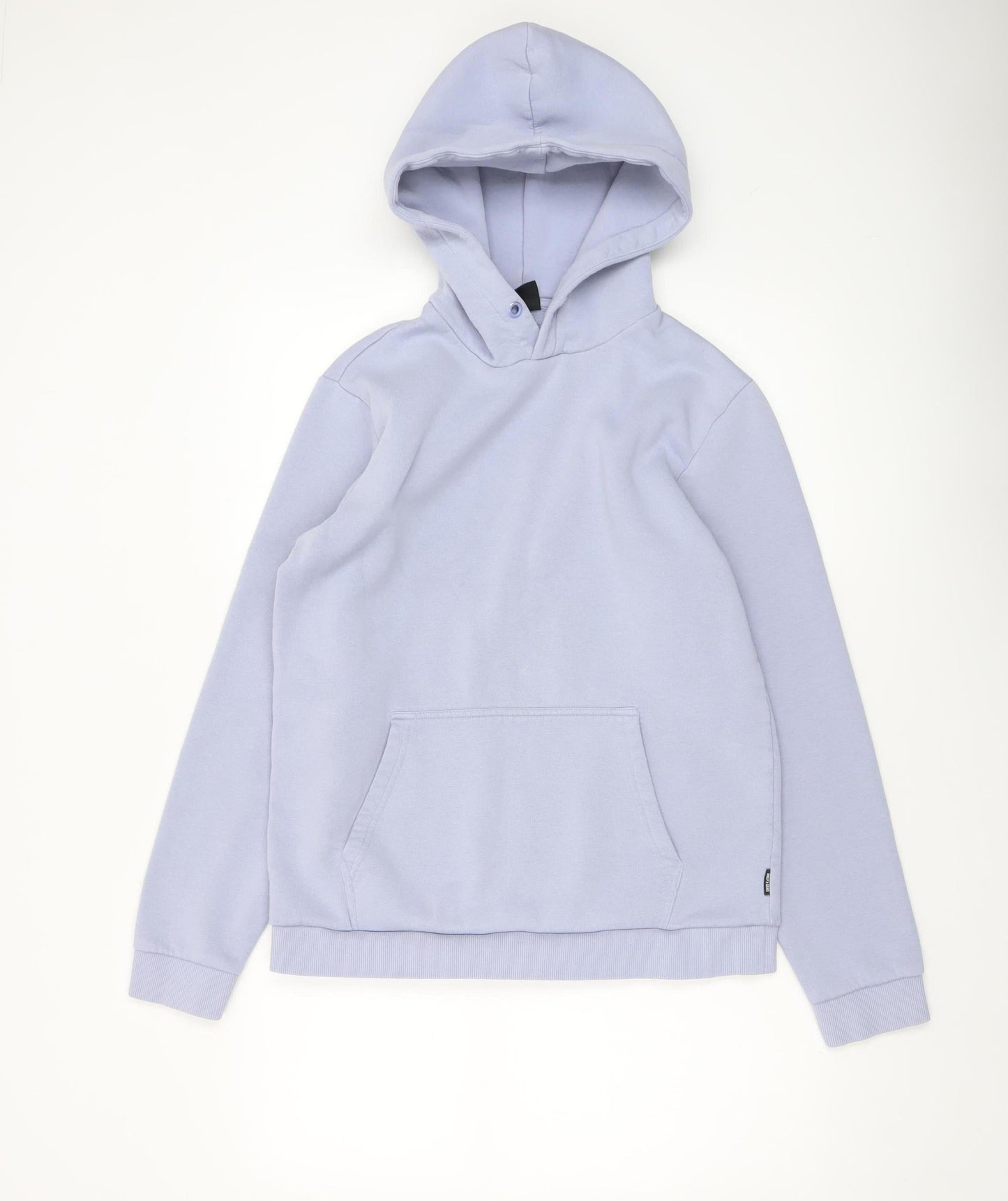ONLY & SONS Men's Blue Pullover Hoodie Size S Fleece Cotton Blend
