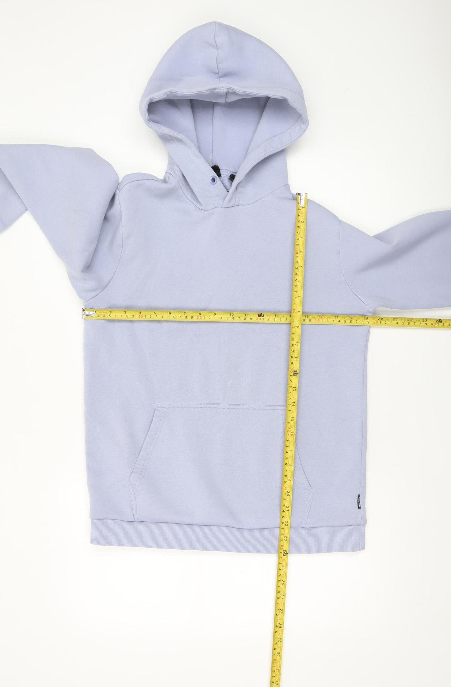 ONLY & SONS Men's Blue Pullover Hoodie Size S Fleece Cotton Blend