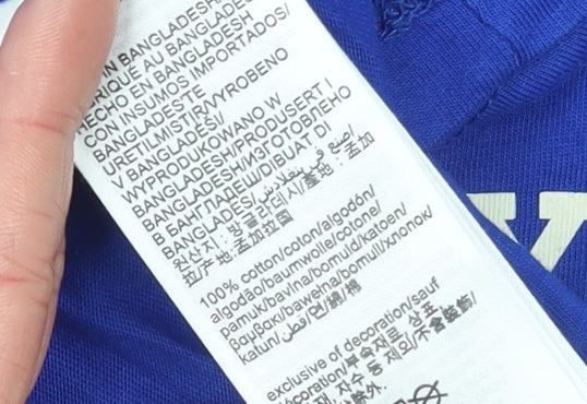 Tommy Hilfiger Boys Blue Logo Cotton Short Sleeve T-Shirt 10 Years